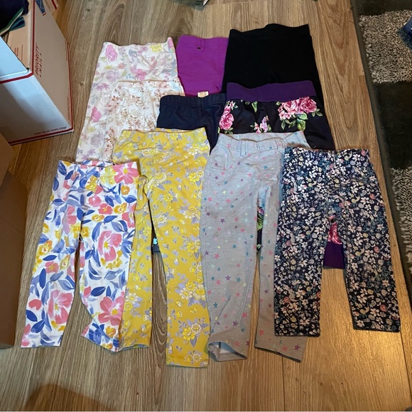 Cat & Jack Bottoms Large Lot Of 3t Leggings Poshmark